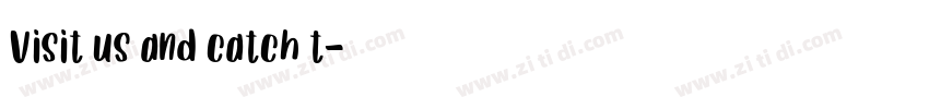 Visit us and catch t字体转换